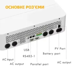 Гібридний інвертор SRNE SPI-12K-H3 12kW, пакування пошкоджене, товар цілий.